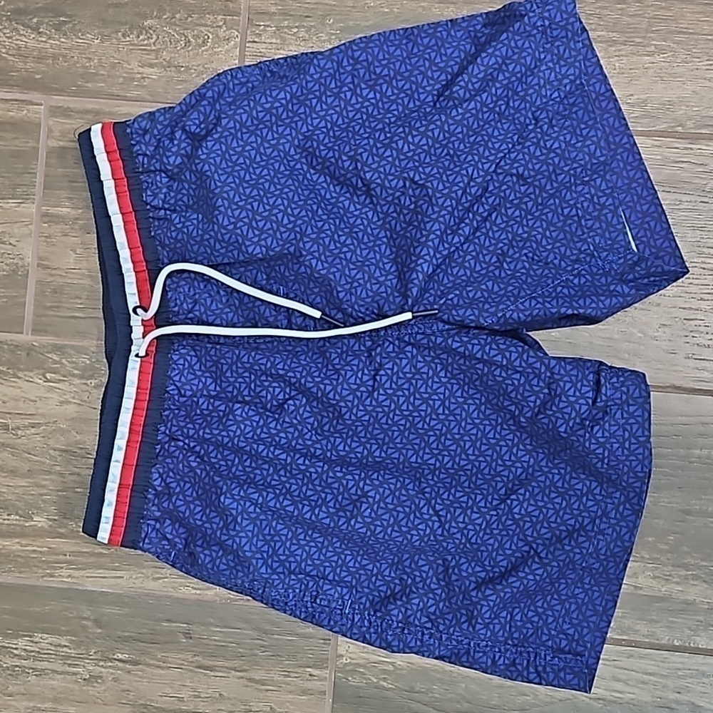 Tommy Hilfiger Mens Blue Swim Shorts Size S/P Blue